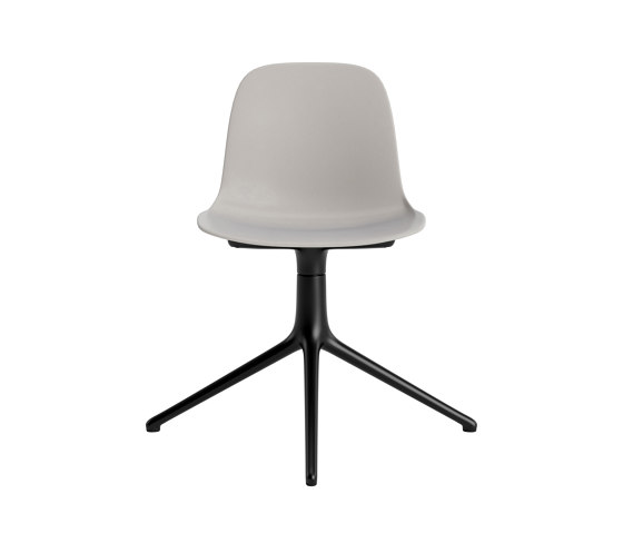 Form Chair Swivel 4L Black Alu Warm Grey | Sillas | Normann Copenhagen