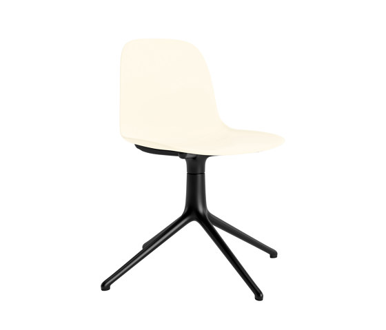Form Chair Swivel 4L Black Alu Cream | Sedie | Normann Copenhagen