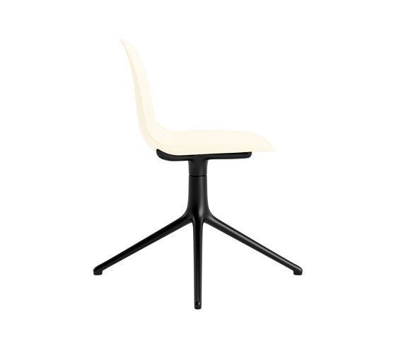 Form Chair Swivel 4L Black Alu Cream | Sedie | Normann Copenhagen