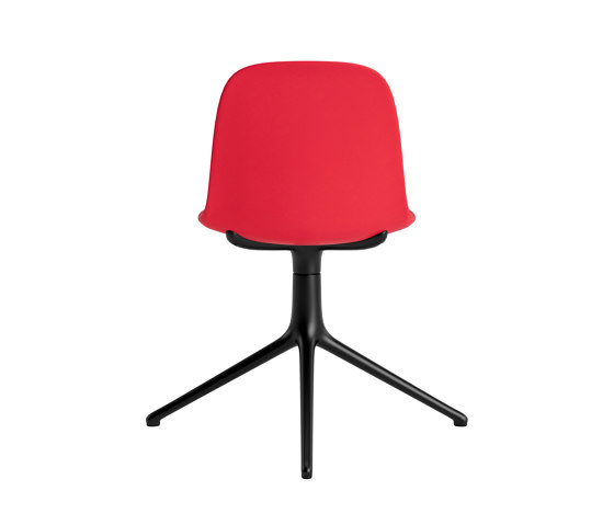 Form Chair Swivel 4L Black Alu Bright Red | Sillas | Normann Copenhagen