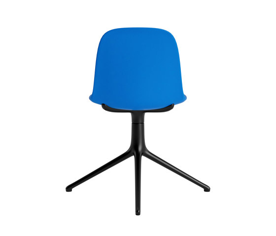 Form Chair Swivel 4L Black Alu Bright Blue | Chaises | Normann Copenhagen