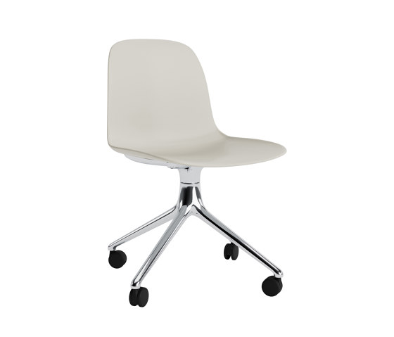 Form Chair Swivel 4W Alu Light Grey | Sillas | Normann Copenhagen