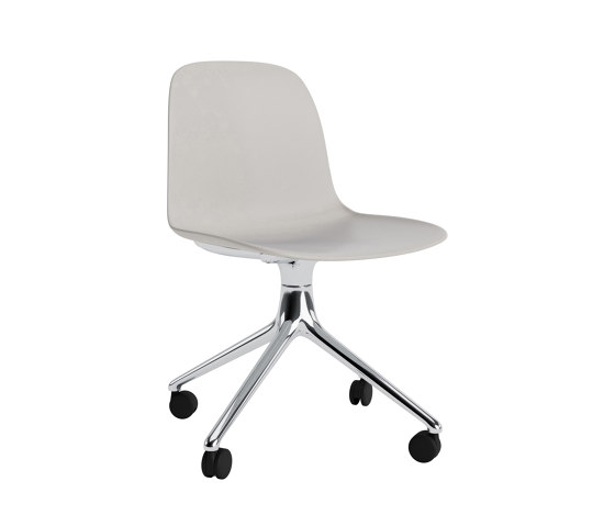 Form Chair Swivel 4W Alu Warm Grey | Sillas | Normann Copenhagen