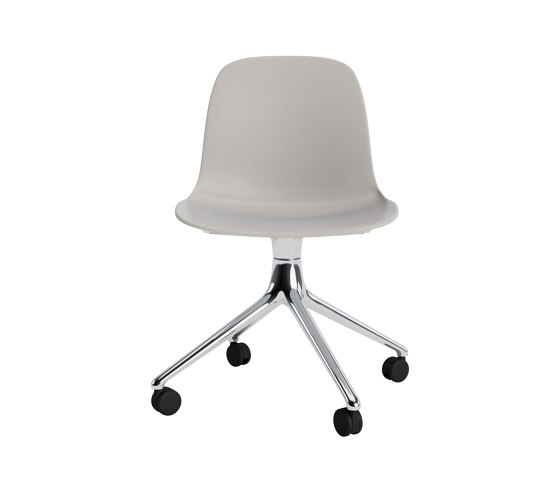 Form Chair Swivel 4W Alu Warm Grey | Chairs | Normann Copenhagen