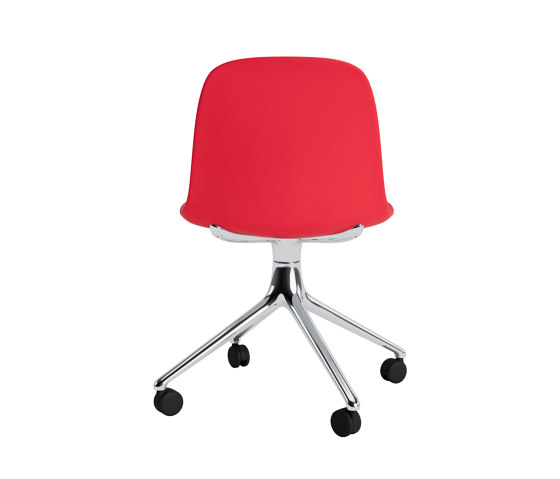 Form Chair Swivel 4W Alu Bright Red | Sedie | Normann Copenhagen