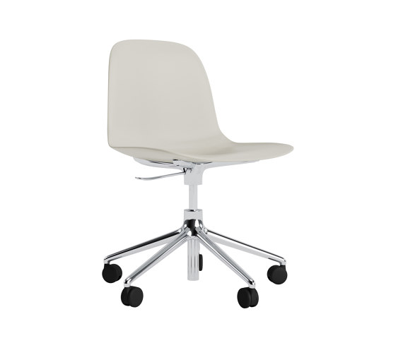 Form Chair Swivel 5W Gas Lift Alu Light Grey | Sillas | Normann Copenhagen