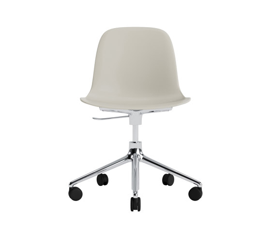 Form Chair Swivel 5W Gas Lift Alu Light Grey | Stühle | Normann Copenhagen