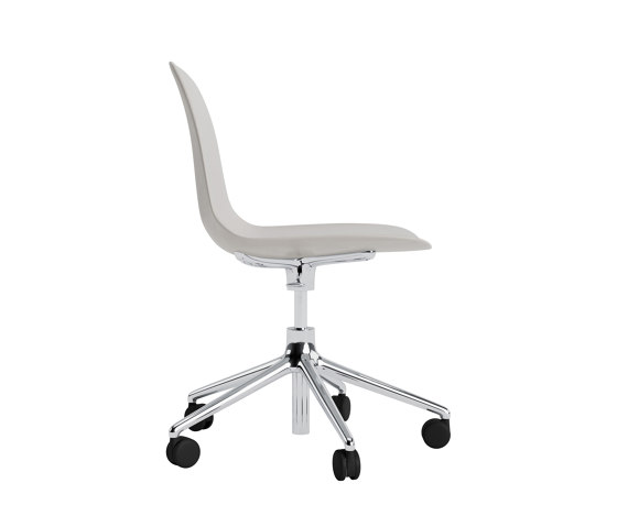 Form Chair Swivel 5W Gas Lift Alu Warm Grey | Sillas | Normann Copenhagen