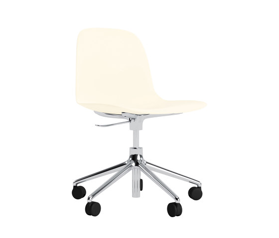 Form Chair Swivel 5W Gas Lift Alu Cream | Chairs | Normann Copenhagen