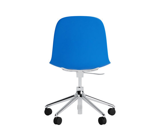 Form Chair Swivel 5W Gas Lift Alu Bright Blue | Chairs | Normann Copenhagen
