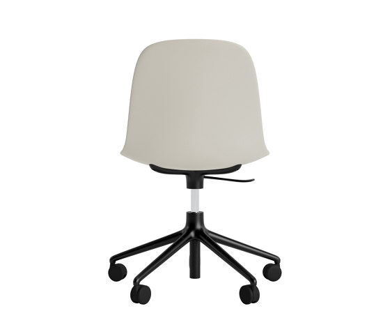 Form Chair Swivel 5W Gas Lift Black Alu Light Grey | Sedie | Normann Copenhagen