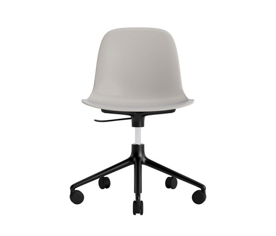 Form Chair Swivel 5W Gas Lift Black Alu Warm Grey | Chaises | Normann Copenhagen