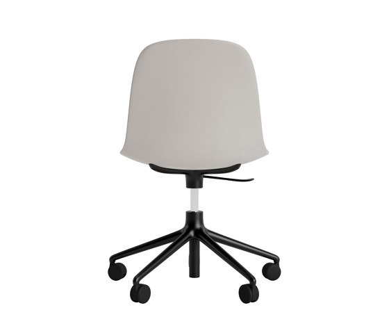 Form Chair Swivel 5W Gas Lift Black Alu Warm Grey | Stühle | Normann Copenhagen