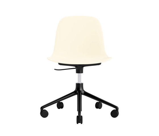 Form Chair Swivel 5W Gas Lift Black Alu Cream | Sillas | Normann Copenhagen