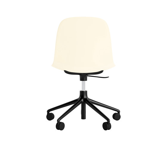 Form Chair Swivel 5W Gas Lift Black Alu Cream | Chairs | Normann Copenhagen