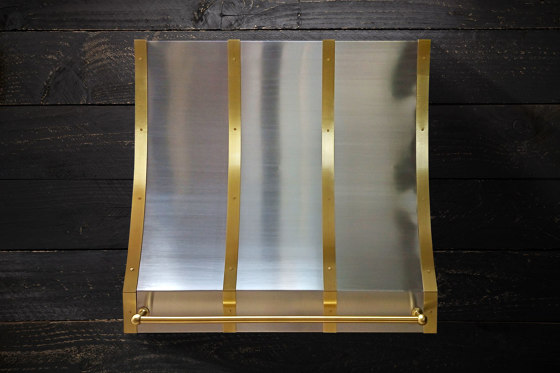Brass and Stainless Steel Range Hood - EUGENE | Hottes  | AMORETTI BROTHERS