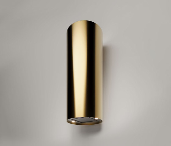 Cylinder Brass Range Hood - OLIVIA 2.0 | Cappe aspiranti | AMORETTI BROTHERS