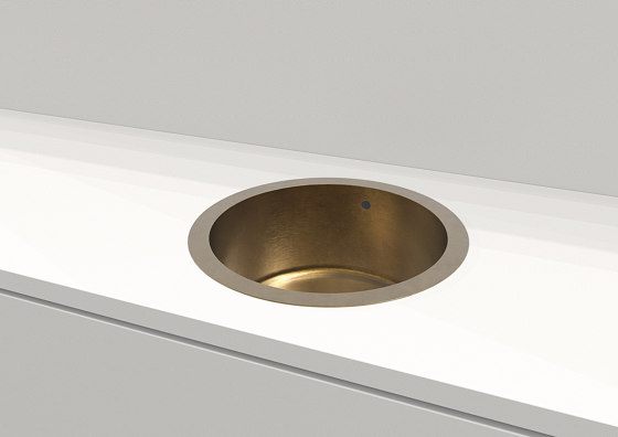 Drop-in Brass Sink URBINO 18.5" | Lavabos | AMORETTI BROTHERS