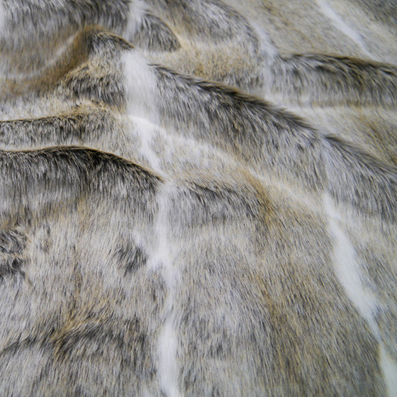 Faux fur cushion | Brown faux fur embroidered cushion | Cushions | MX HOME