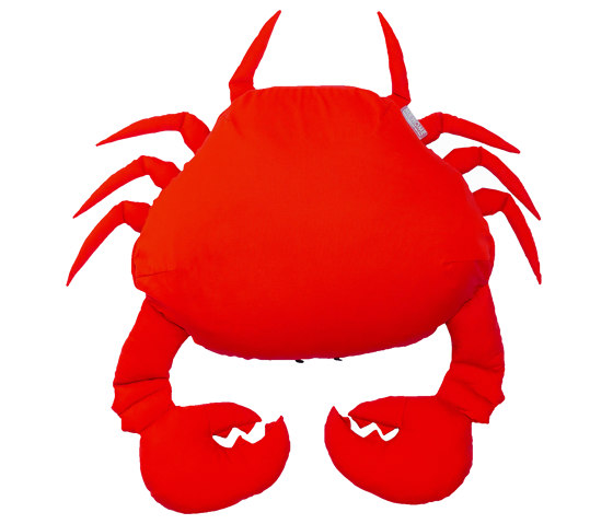 Pouf Flotant Extérieur Coloré | Pouf crabe extérieur flottant rouge vif | Poufs géants | MX HOME