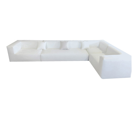 Sofá modular | Canapé esquinero modulable- Desenfundable 5/6 plazas - Lino natural | Sofás | MX HOME