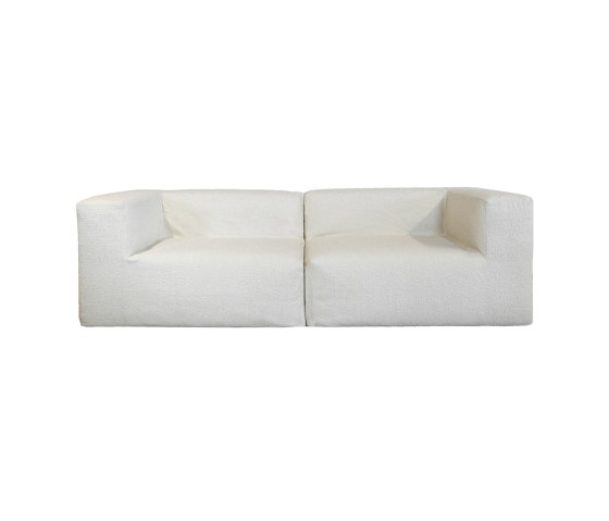 Indoor modular sofa | Modular sofa - Removable cover 3 seater - Curly wool | Sofas | MX HOME