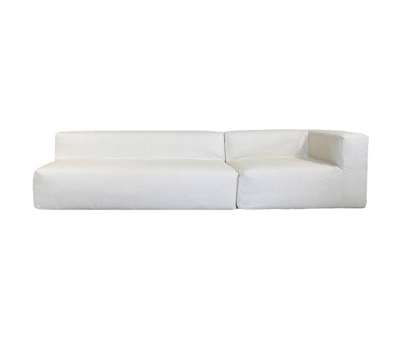Indoor modular sofa | Modular sofa - Removable cover 4/5-seater - Curly wool | Sofas | MX HOME