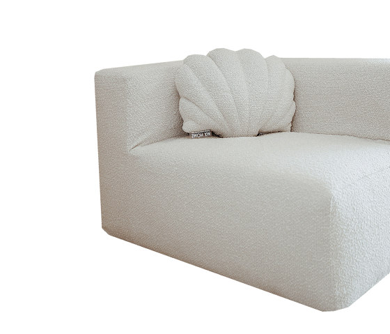 Canapé Intérieur | Chauffeuse pour canapé modulable - Laine bouclée | Fauteuils | MX HOME