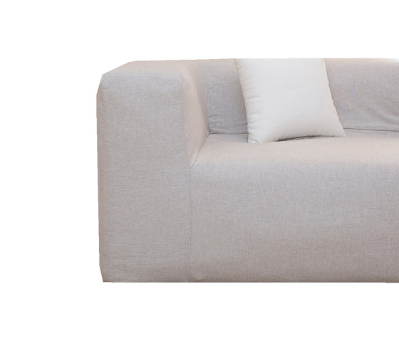 Indoor modular sofa | Modular sofa 1 module - Removable cover - Linen | Armchairs | MX HOME
