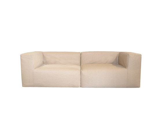 Outdoor sofa | Outdoor modular sofa - Removable cover 3 seater - Raffia | Sofas | MX HOME