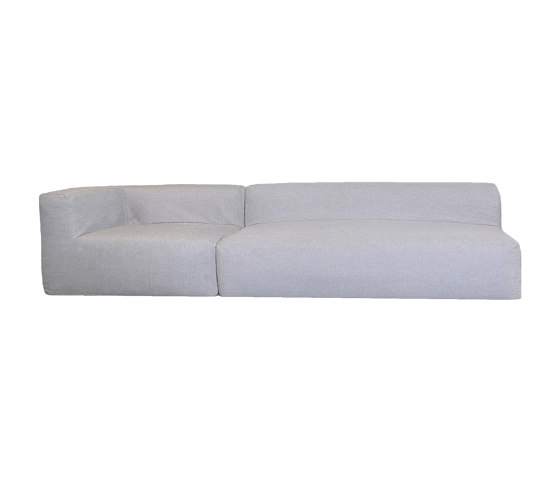 Outdoor sofa | Outdoor modular sofa - Removable cover 4/5 seater - Linen | Sofas | MX HOME