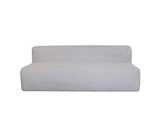 Outdoor sofa | Outdoor modular sofa bench - Removable cover 3 seater - Linen | Sofas | MX HOME