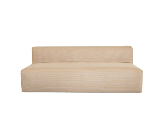 Outdoor sofa | Outdoor modular sofa bench - Removable cover 3 seater - Raphia | Sofas | MX HOME