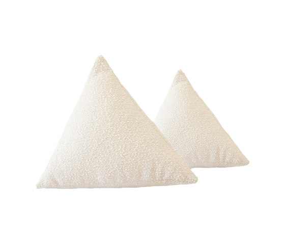 Kissen aus Bouclé-Wolle | Pyramidenkissen aus Bouclé-Wolle Größe S | Kissen | MX HOME