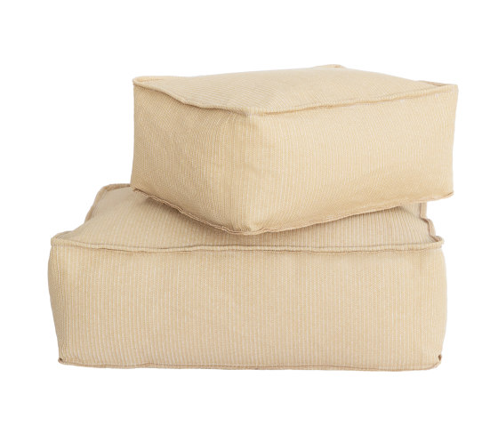Outdoor pouff | Raffia-effect cushions M - Outdoor | Cushions | MX HOME