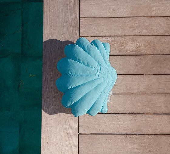Outdoor cushions | Shell cushion - Blue - Outdoor | Cushions | MX HOME