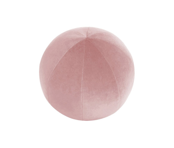 Velvet cushion | Velvet ball cushion - Pink Powder | Cushions | MX HOME