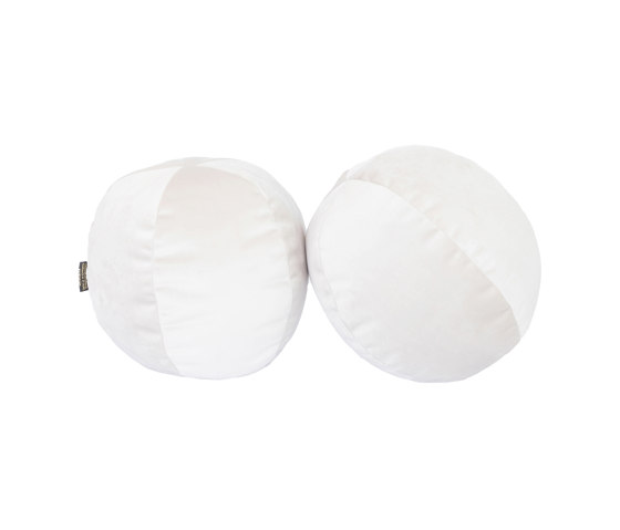 Velvet cushion | Velvet ball cushion - White | Cushions | MX HOME