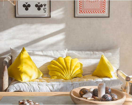 Cushions and Throws | Velvet shell cushion - Mustard | Cushions | MX HOME