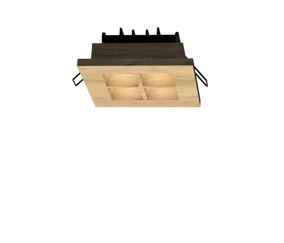 Wood Downlight Pure Square 120 | Lampade parete | LIGHTGUIDE AG