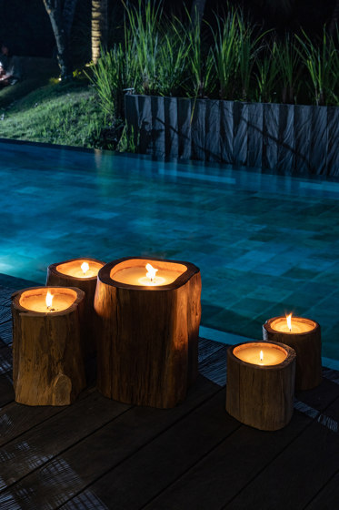 Candle Log Natural  | Kerzenständer / Kerzenhalter | cbdesign