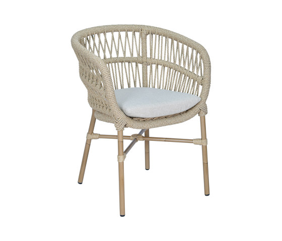 Ginevra Dining Armchair-Rafia Texture  | Chairs | cbdesign