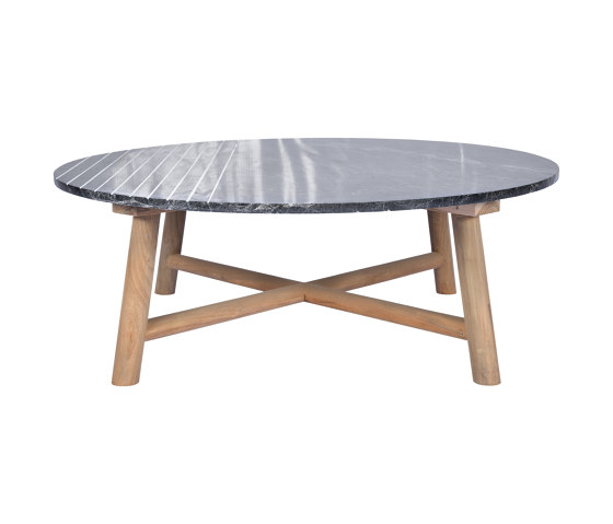 Ubud Stripes Coffee Table D100 Marble Top  | Couchtische | cbdesign