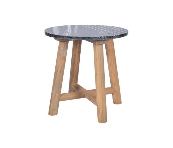 Ubud Stripes Coffee Table D45 Marble Top  | Side tables | cbdesign