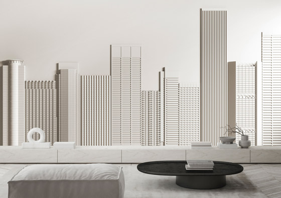 Walls By Patel 4 | Tapete Playful Futurism | New Skyline | Wandbeläge / Tapeten | Architects Paper