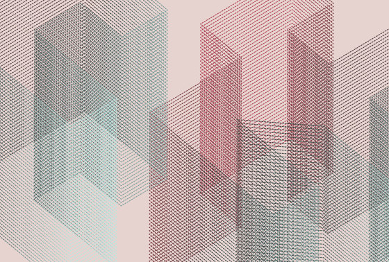 Walls By Patel 4 | Wallpaper Generative Phantasies | Mesh 1 | Carta parati / tappezzeria | Architects Paper
