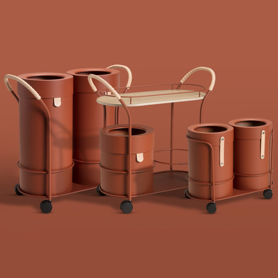 Bistro Copper Brown | Trolleys | MIZETTO