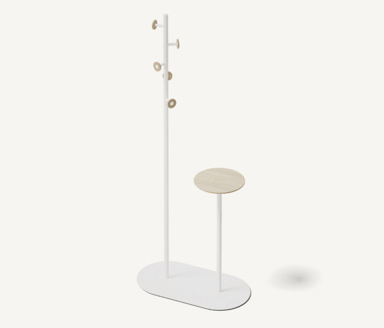 Bloom Coat Rack Table Signal White | Percheros | MIZETTO