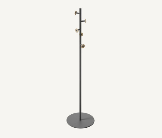 Bloom Floor Single Coat Rack Anthracite | Appendiabiti | MIZETTO