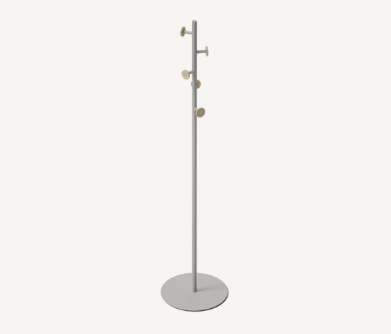 Bloom Floor Single Coat Rack Pale Grey | Coat racks | MIZETTO